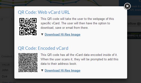 The two kinds of QR code